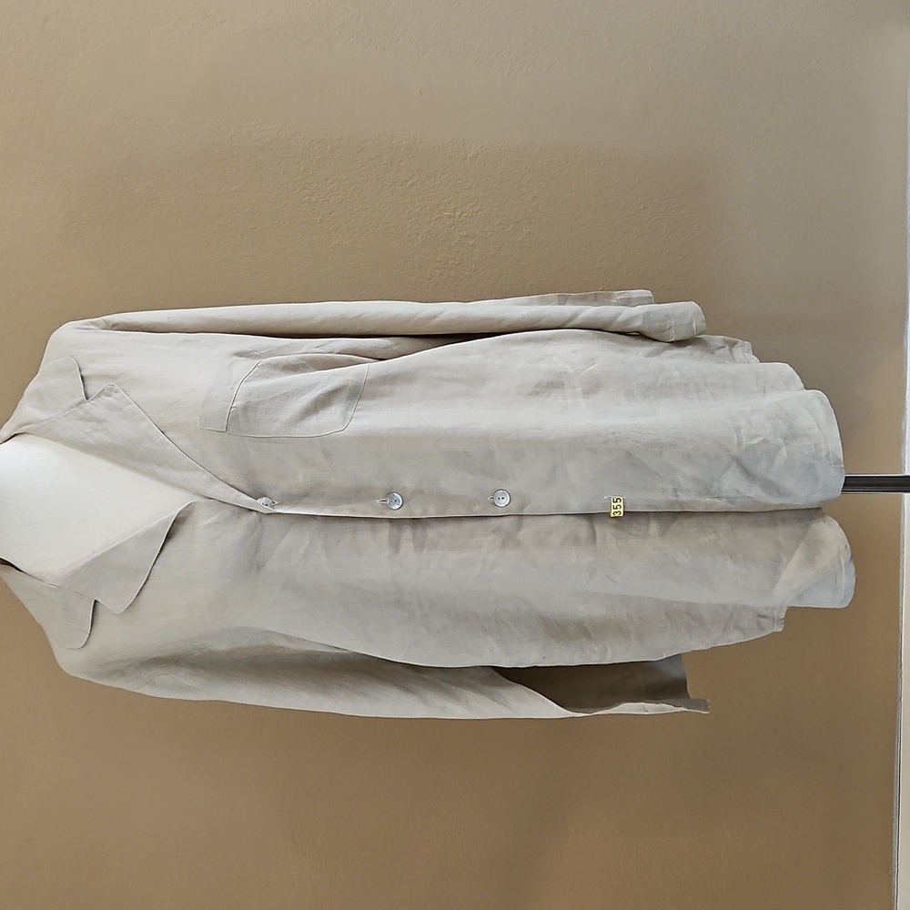FLAX  Linen Lagenlook Oversized Long sleeve Shirt